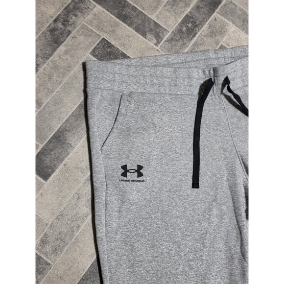 New Under Armour Rival Fleece Joggers Pants UA GRAY Women's Size 3X 1357035-035 - Picture 3 of 7
